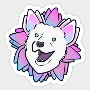 Dog-Ear Flower Sticker